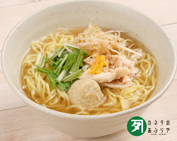 ごま油薫る鶏塩ラーメン<br>～村松製油所のごま油使用～